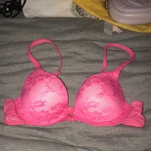 Pink lace Victoria secret bra